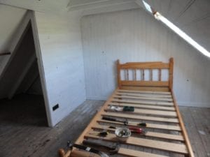 Granary Renovations Eaves Bedroom Before - Gay Friendly Holiday Accommodation France