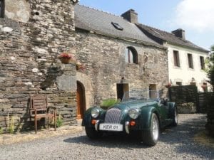 Morgan outside Priory - Holiday Homes in France